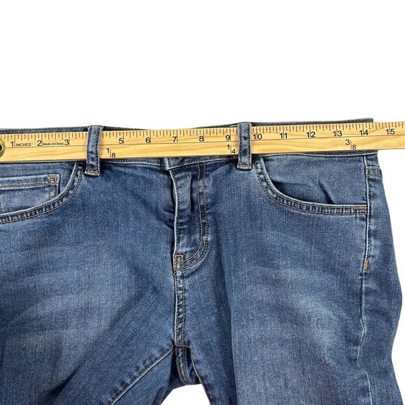 Vans Womens Skinny Cropped Denim Jeans Sz 5/27 Stretch Distressed Ripped Pant - Picture 10 of 12